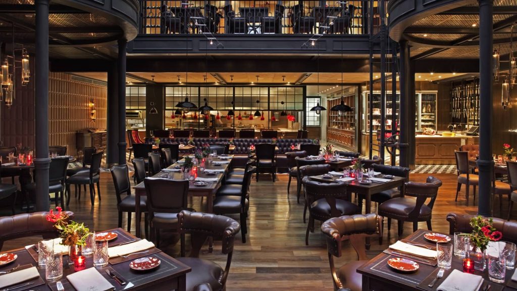 Four Seasons Hotel Buenos Aires Argentina, restaurante de luxo, interior de restaurante, jantar, bar, gastronomia, arquitetura, design de interiores