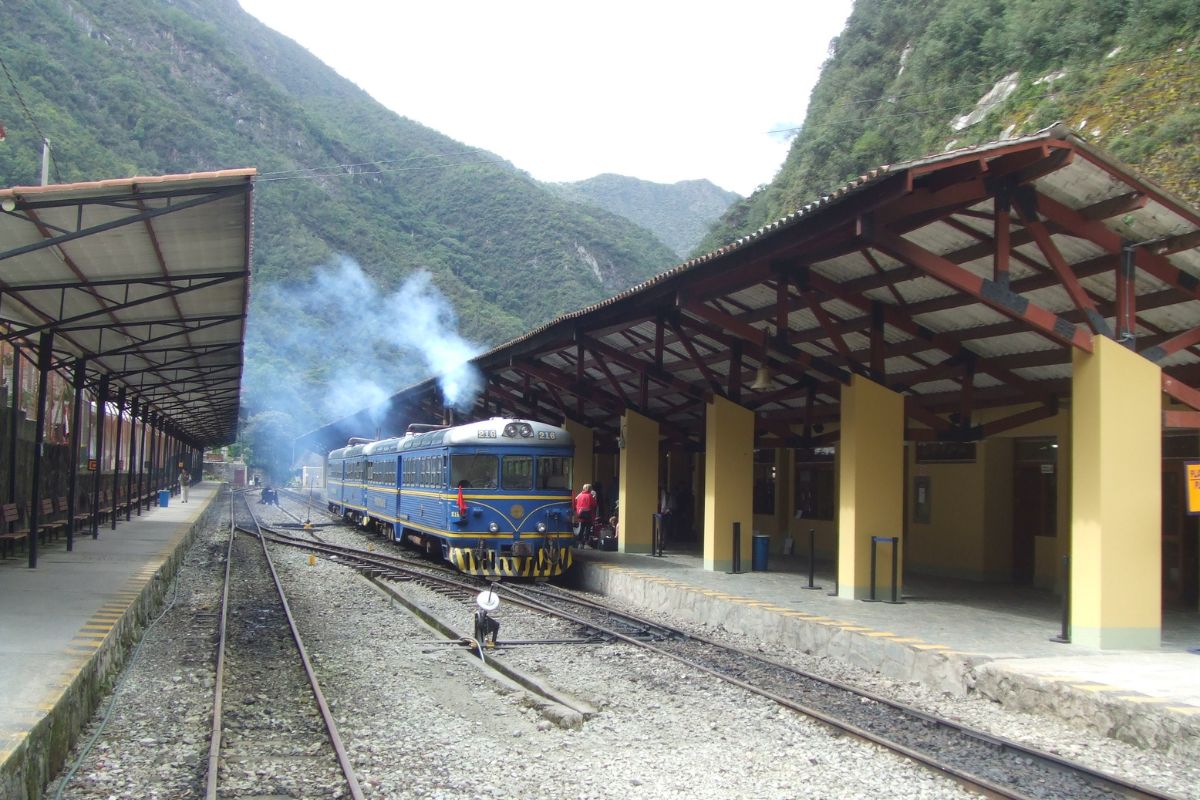 Estação ferroviária de Aguas Calientes, em Machu Picchu Pueblo