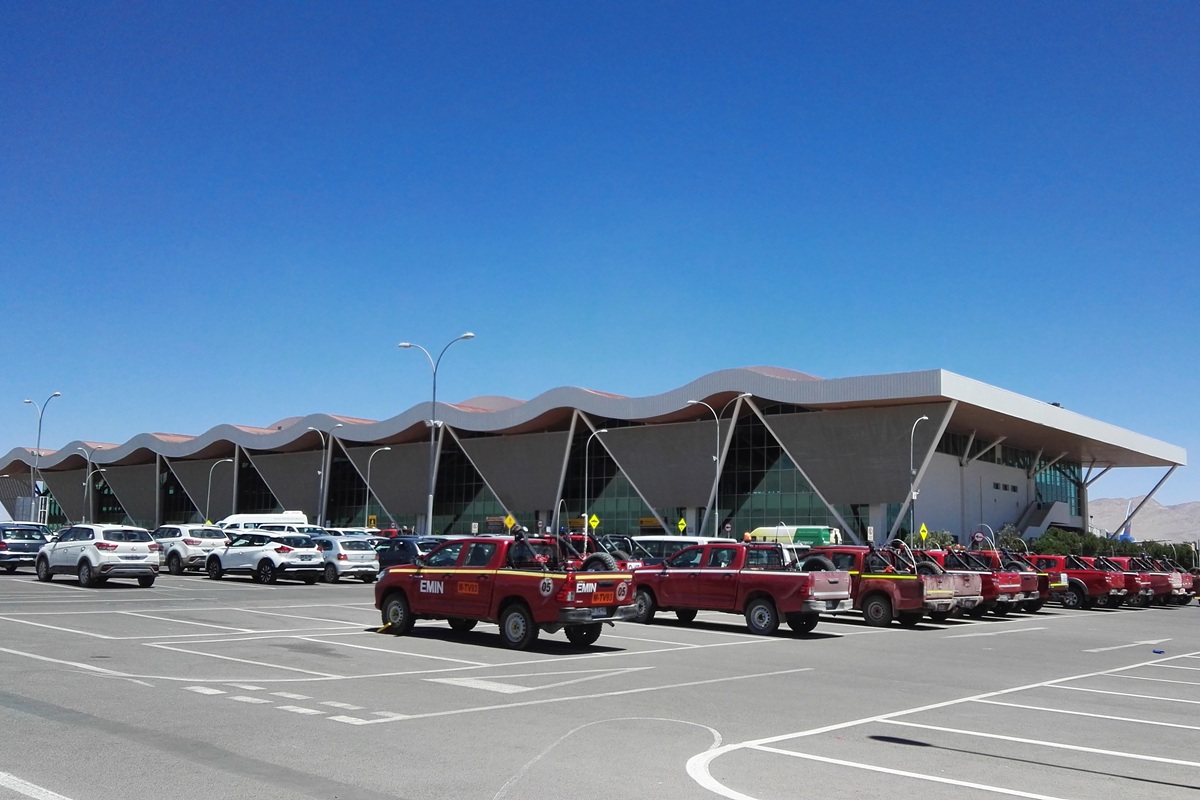 Aeroporto El Loa em Calama, no norte do Chile
